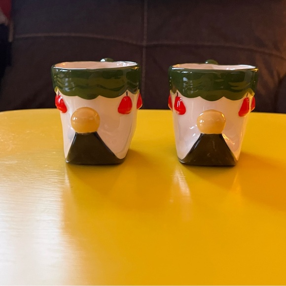 Vintage Napco Elf Shoe Eggnog Mugs Christmas Holiday Bundle of 2 RARE! - Picture 5 of 15